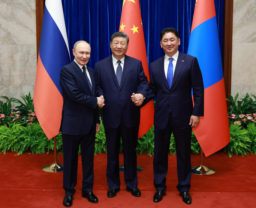 习近平主持中俄蒙元首第七次会晤__习近平主持中俄蒙元首第七次会晤